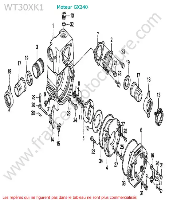 Pompe HONDA WT30XK-1