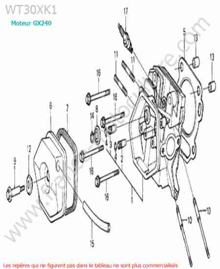 HONDA - WT30XK-1 : Culasse