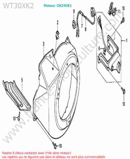 HONDA - WT30XK-2 : Volute lanceur