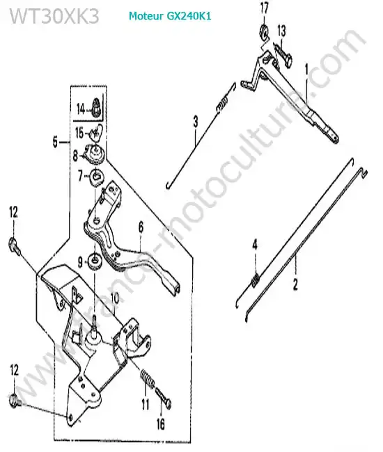 Regulateur HONDA WT30XK-3