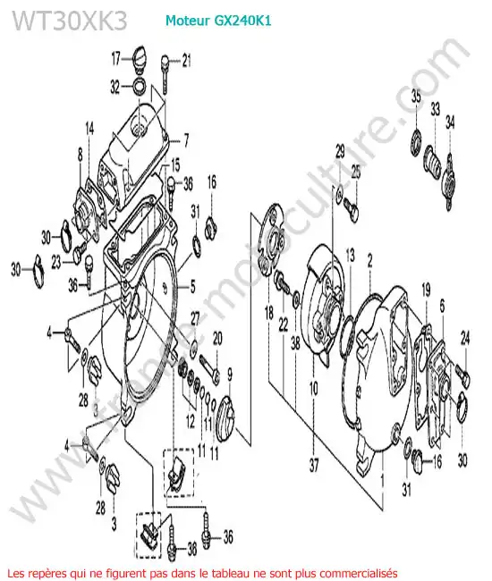 Pompe HONDA WT30XK-3