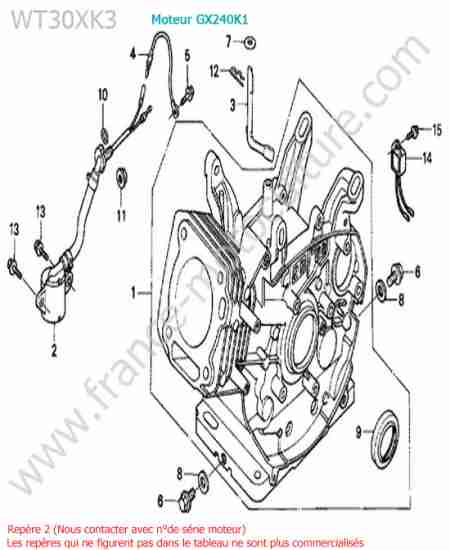 HONDA - WT30XK-3 : Cylindre