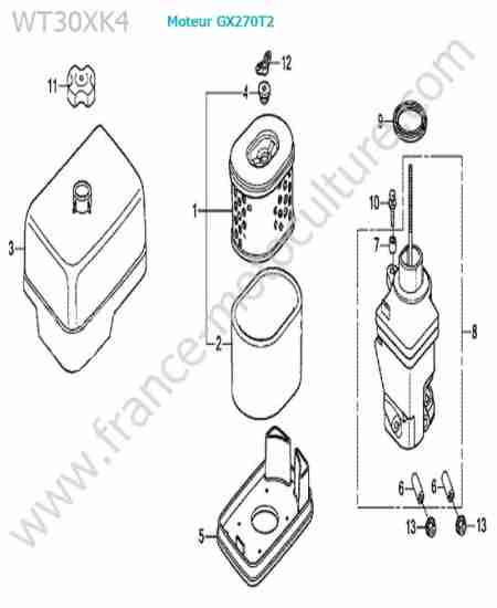 HONDA - WT30XK-4 : Filtre air