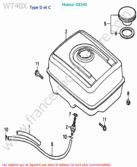 HONDA - WT40X-2 : Reservoir