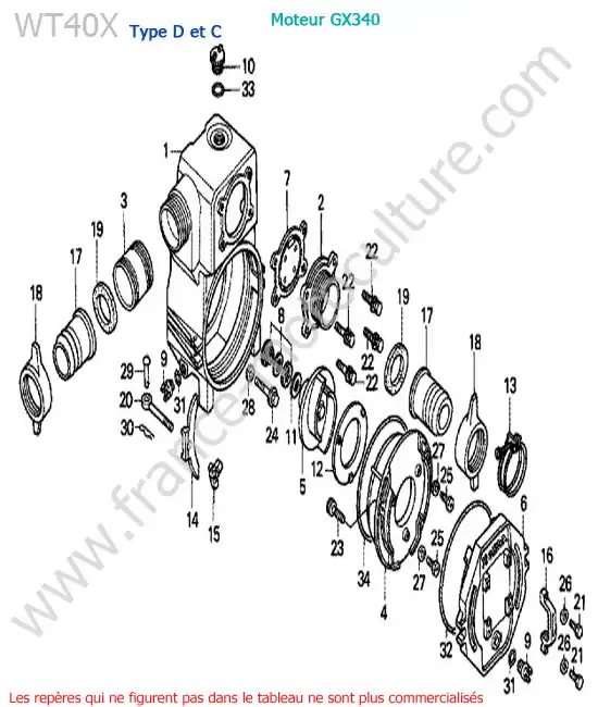 Pompe HONDA WT40X-2