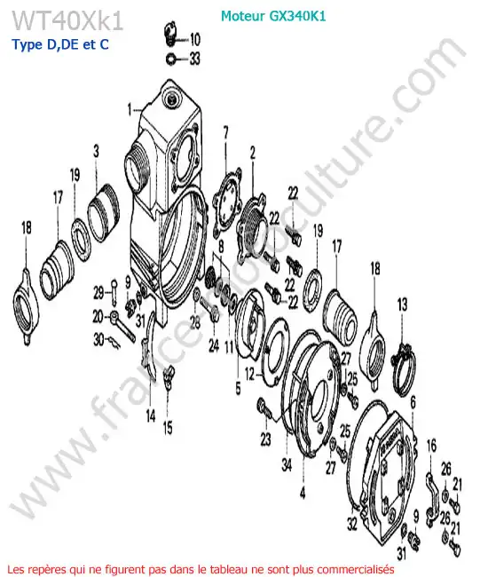 Pompe HONDA WT40XK1-2