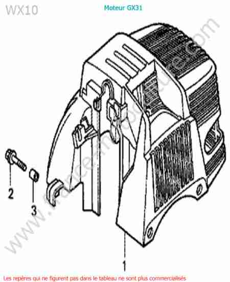HONDA - WX10-1 : Capot moteur