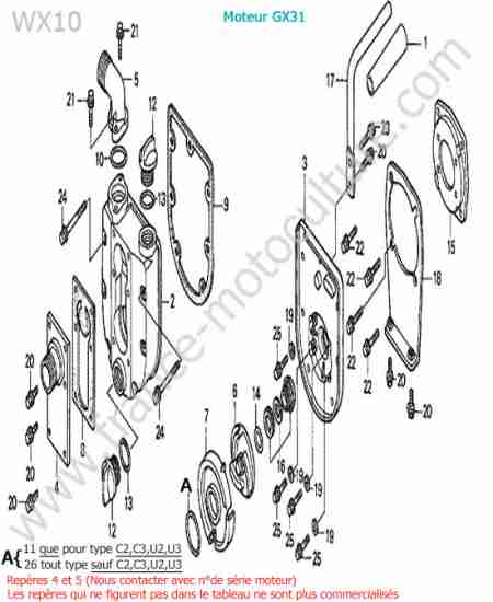 HONDA - WX10-1 : Pompe