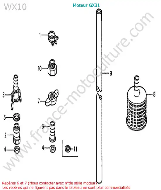 Crepine HONDA WX10-1