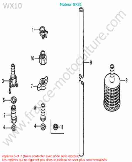 HONDA - WX10-1 : Crepine