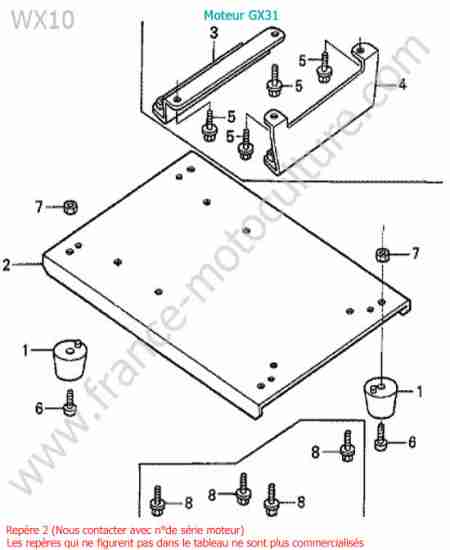 HONDA - WX10-1 : Cadre