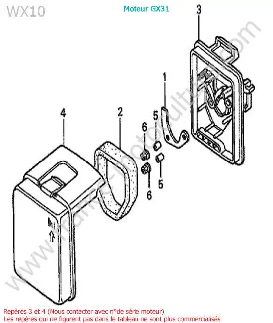 Filtre air HONDA WX10-1