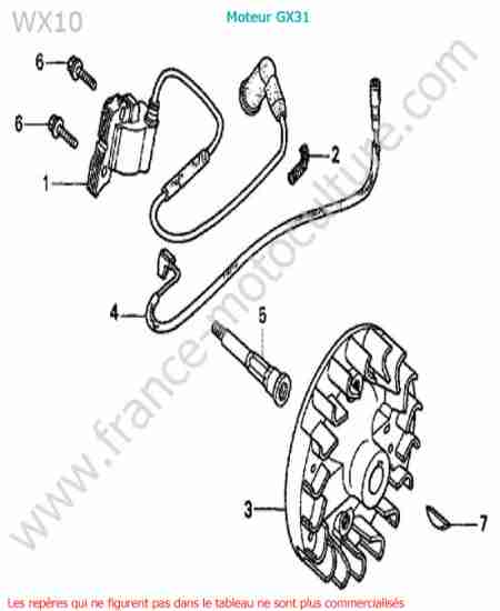 HONDA - WX10-1 : Allumage
