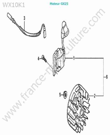 HONDA - WX10-2 : Allumage