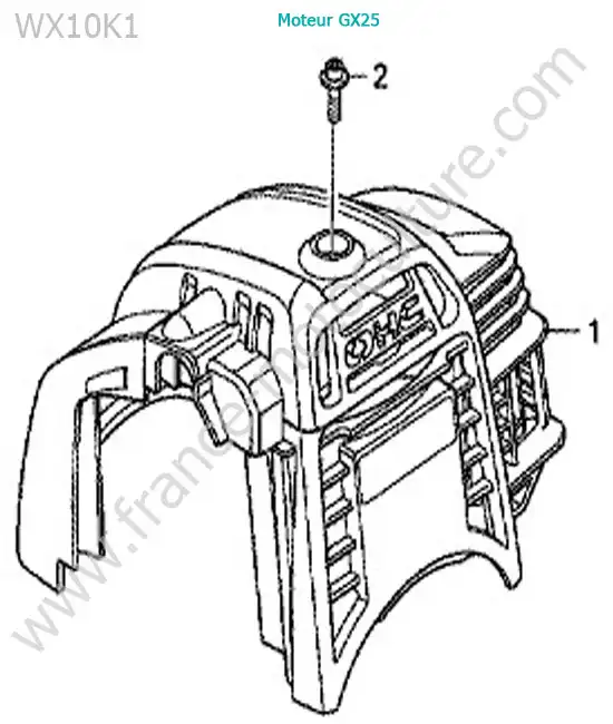 Capot moteur HONDA WX10-2