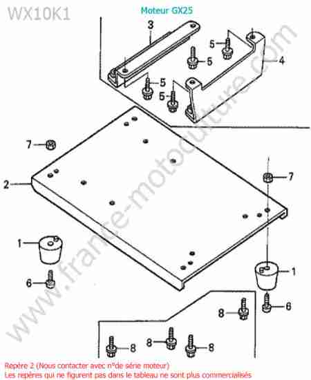 HONDA - WX10-2 : Cadre
