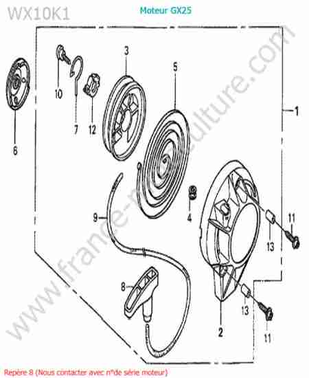 HONDA - WX10-2 : Lanceur