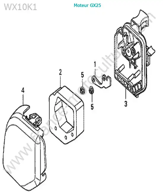 Filtre air HONDA WX10-2