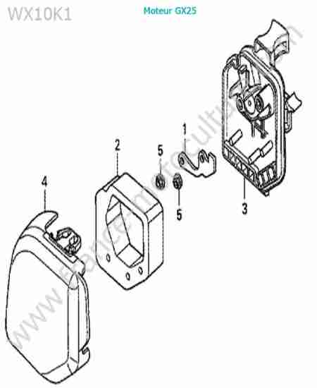 HONDA - WX10-2 : Filtre air