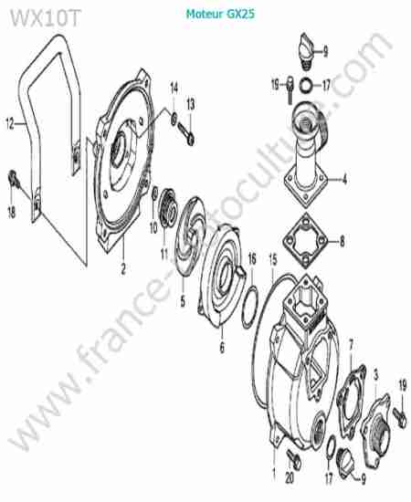 HONDA - WX10-3 : Pompe