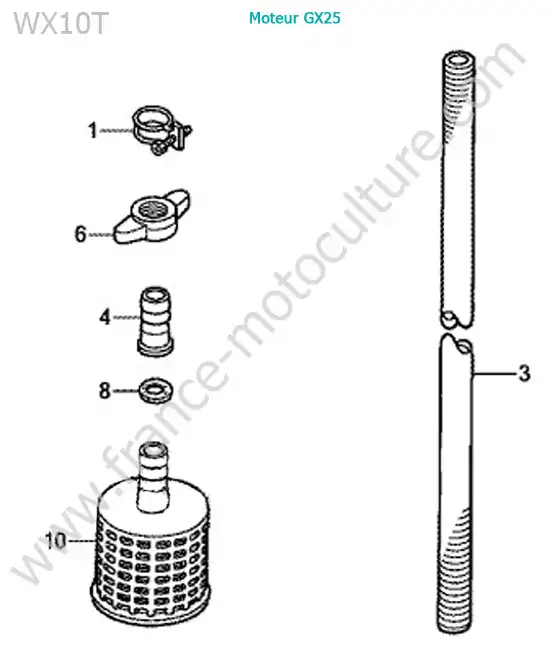 Crepine pompe HONDA WX10-3