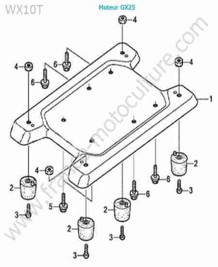HONDA - WX10-3 : Cadre