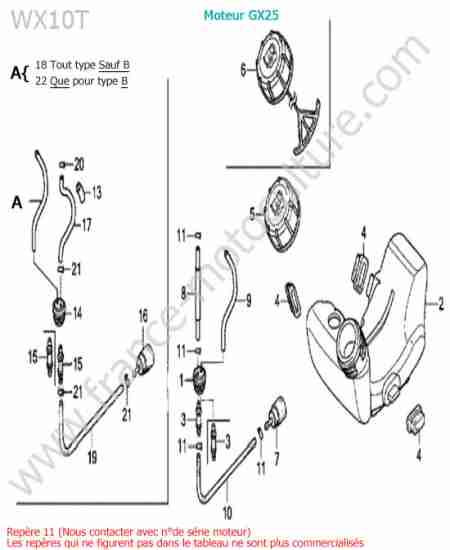 HONDA - WX10-3 : Reservoir