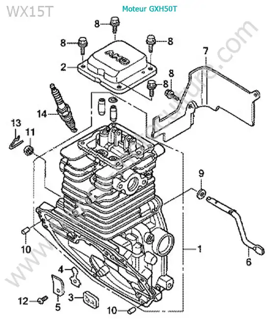 Bloc moteur HONDA WX15-2