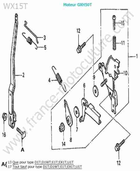 HONDA - WX15-2 : Regulateur