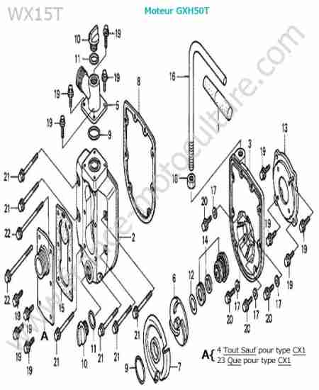 HONDA - WX15-2 : Pompe