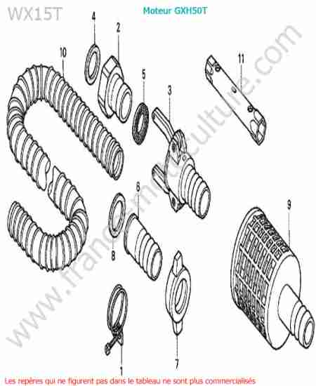 HONDA - WX15-2 : Raccord tuyau