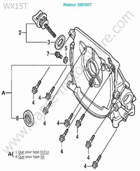 HONDA - WX15-2 : Carter huile