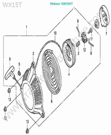 HONDA - WX15-2 : Lanceur