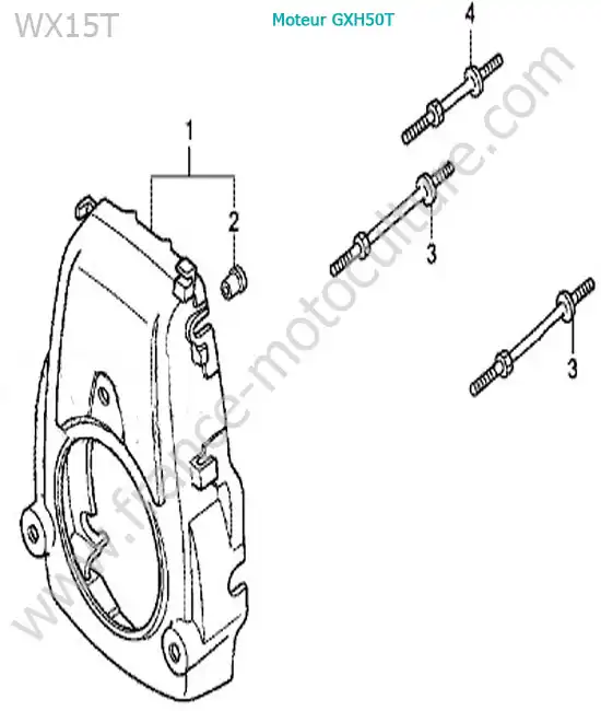 Carter moteur HONDA WX15-2