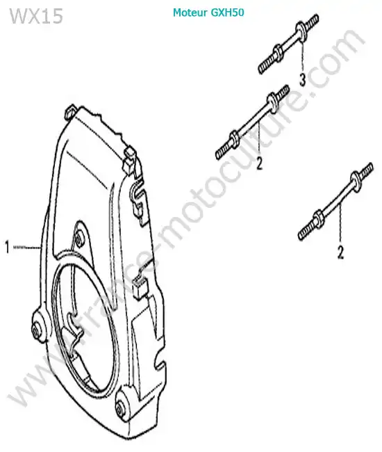 Carter moteur HONDA WX15