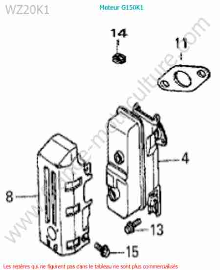 HONDA - WZ20-2 : Silencieux