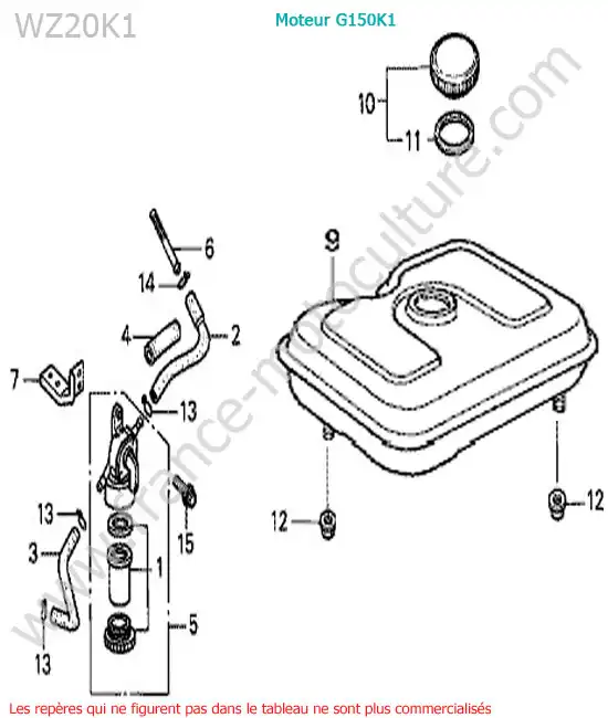 Reservoir HONDA WZ20-2