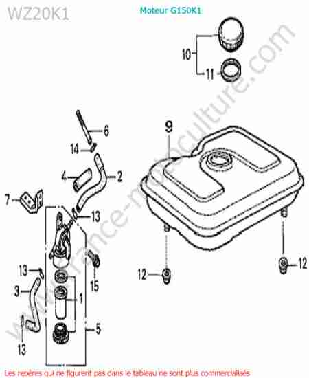 HONDA - WZ20-2 : Reservoir