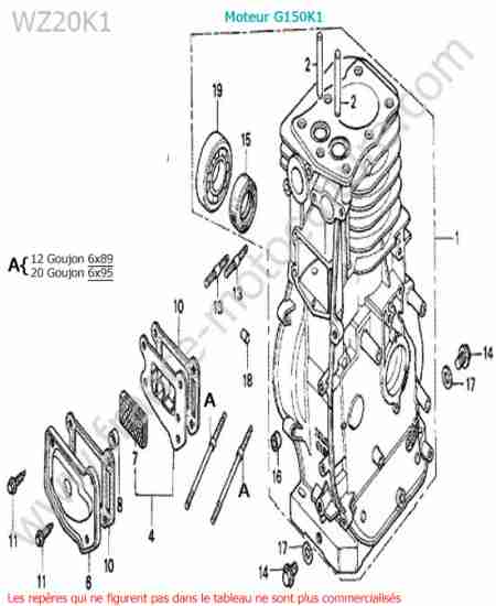 HONDA - WZ20-2 : Cylindre