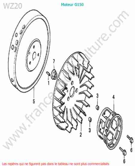 HONDA - WZ20 : Volant moteur