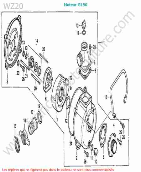 HONDA - WZ20 : Pompe