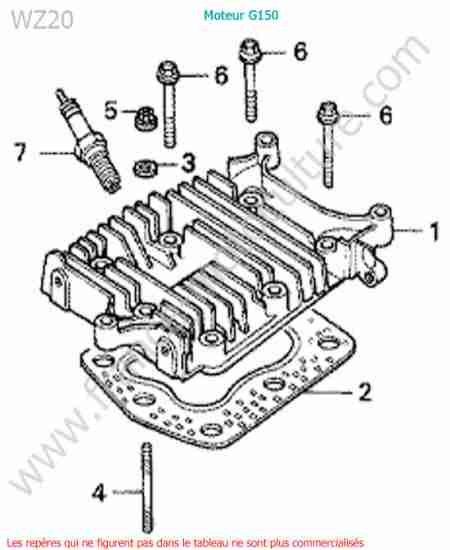 HONDA - WZ20 : Culasse