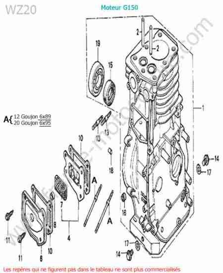 HONDA - WZ20 : Cylindre