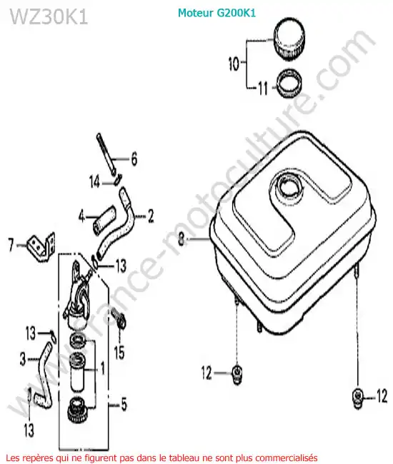 Reservoir HONDA WZ30-2