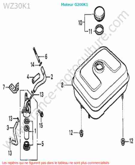 HONDA - WZ30-2 : Reservoir