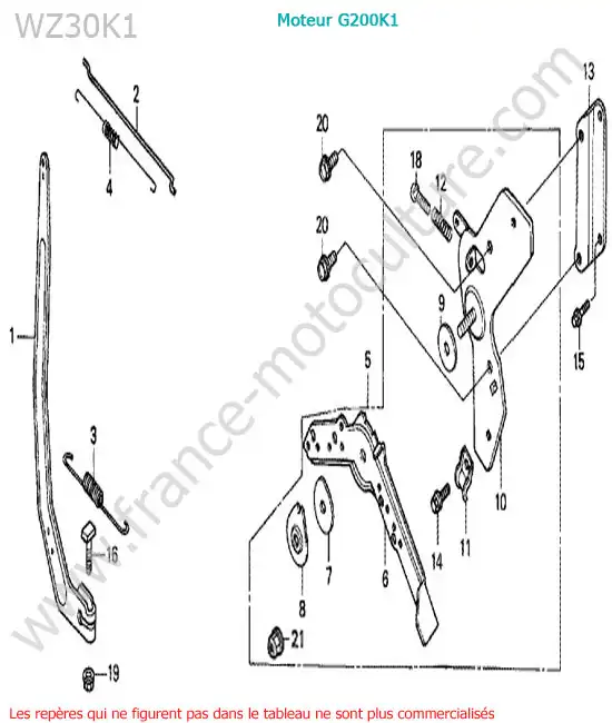Regulateur HONDA WZ30-2