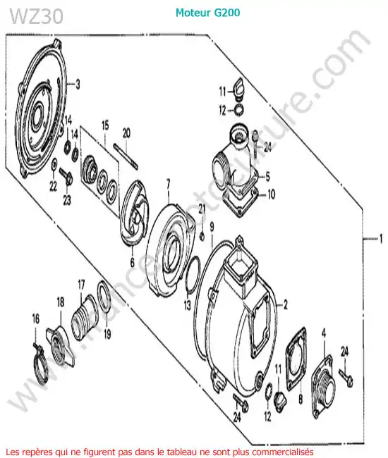 Pompe HONDA WZ30