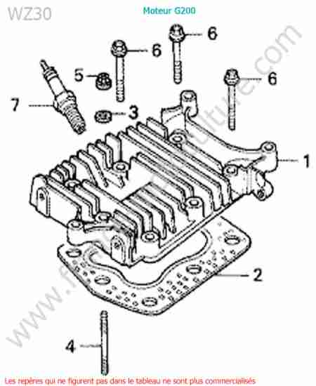 HONDA - WZ30 : Culasse