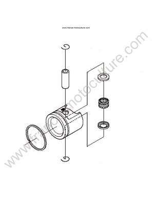 Piston complet HUSQVARNA 122HD