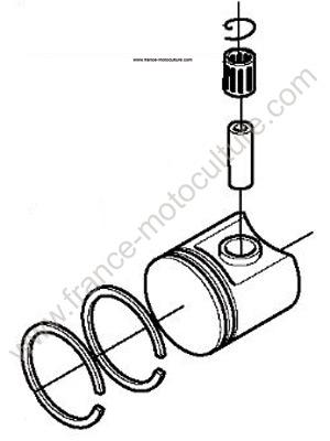 Piston complet HUSQVARNA 225H